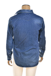 Sartorio Denim Snap Button Cotton Shirt