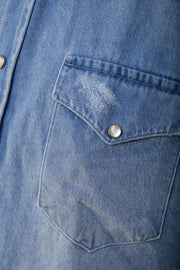 Sartorio Denim Snap Button Cotton Shirt