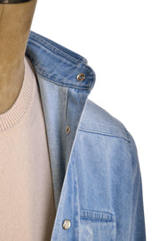 Sartorio Denim Snap Button Cotton Shirt