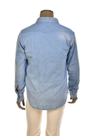 Sartorio Denim Snap Button Cotton Shirt