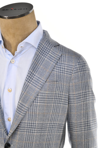 Sartorio Prince of Wales Wool-Silk Sport Jacket