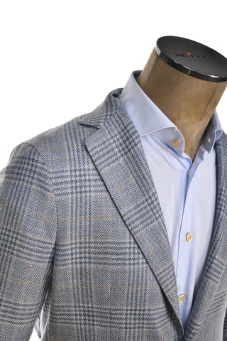 Sartorio Prince of Wales Wool-Silk Sport Jacket