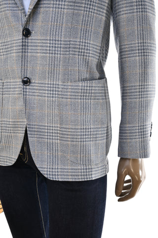 Sartorio Prince of Wales Wool-Silk Sport Jacket