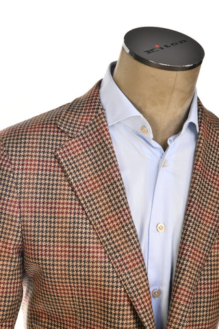 Carlo Barbera Houndstooth Wool-Cashmere Sport Jacket