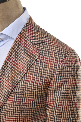 Carlo Barbera Houndstooth Wool-Cashmere Sport Jacket