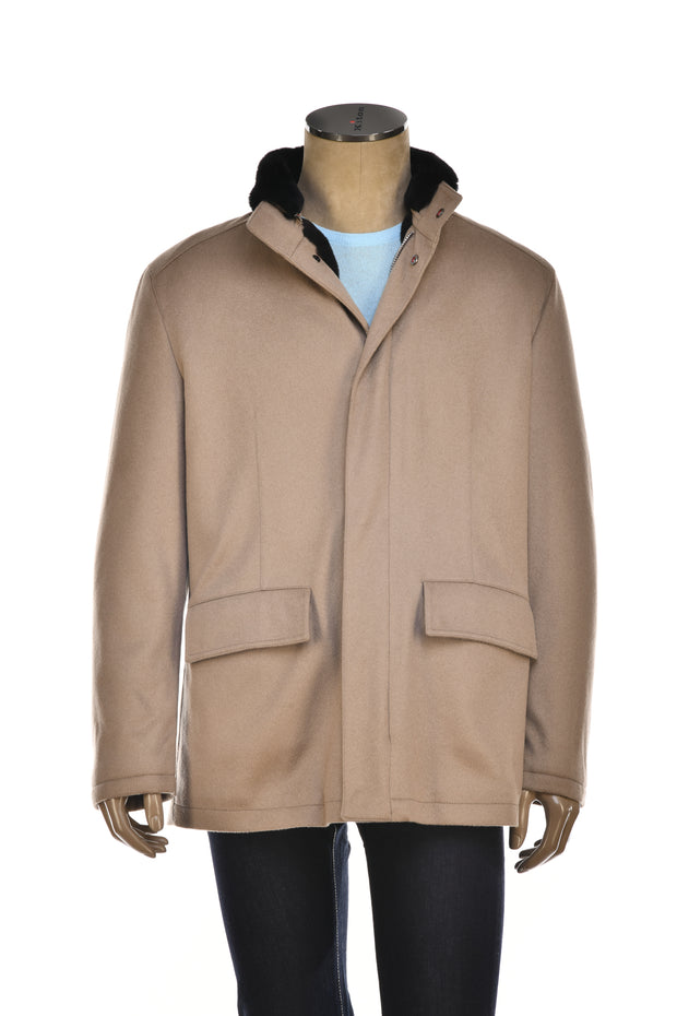 Kired Salta Cashmere/ Beaver Fur Overcoat