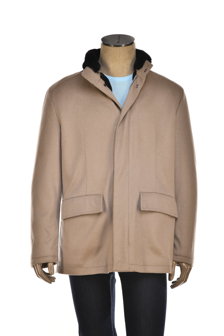 Kired Salta Cashmere/ Beaver Fur Overcoat