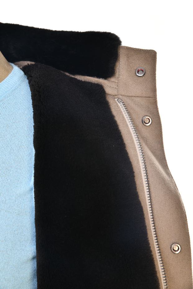Kired Salta Cashmere/ Beaver Fur Overcoat