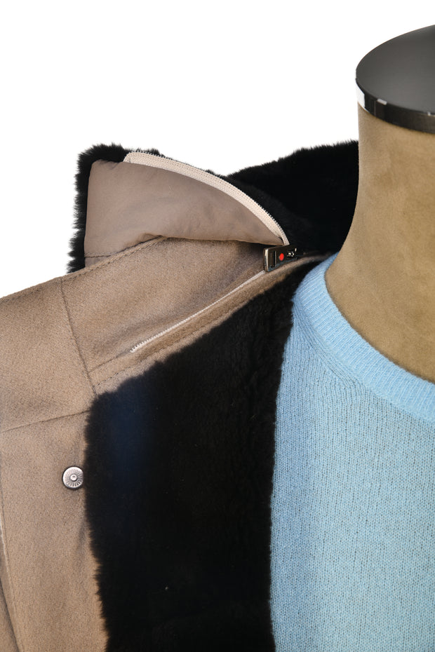 Kired Salta Cashmere/ Beaver Fur Overcoat