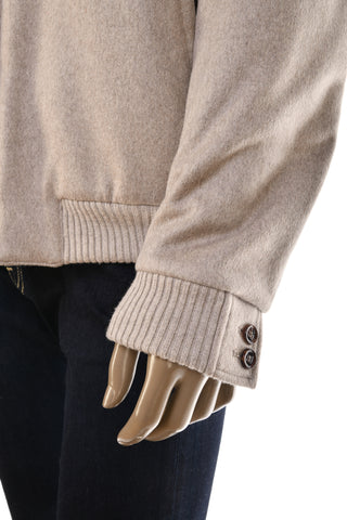 Kired by Kiton Arves Cashmere/ Beaver Fur Bomber Overcoat