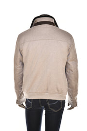 Kired by Kiton Arves Cashmere/ Beaver Fur Bomber Overcoat