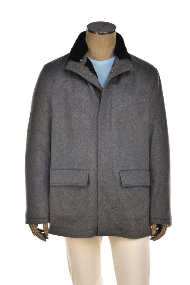 Kired Salta Cashmere/ Beaver Fur Overcoat