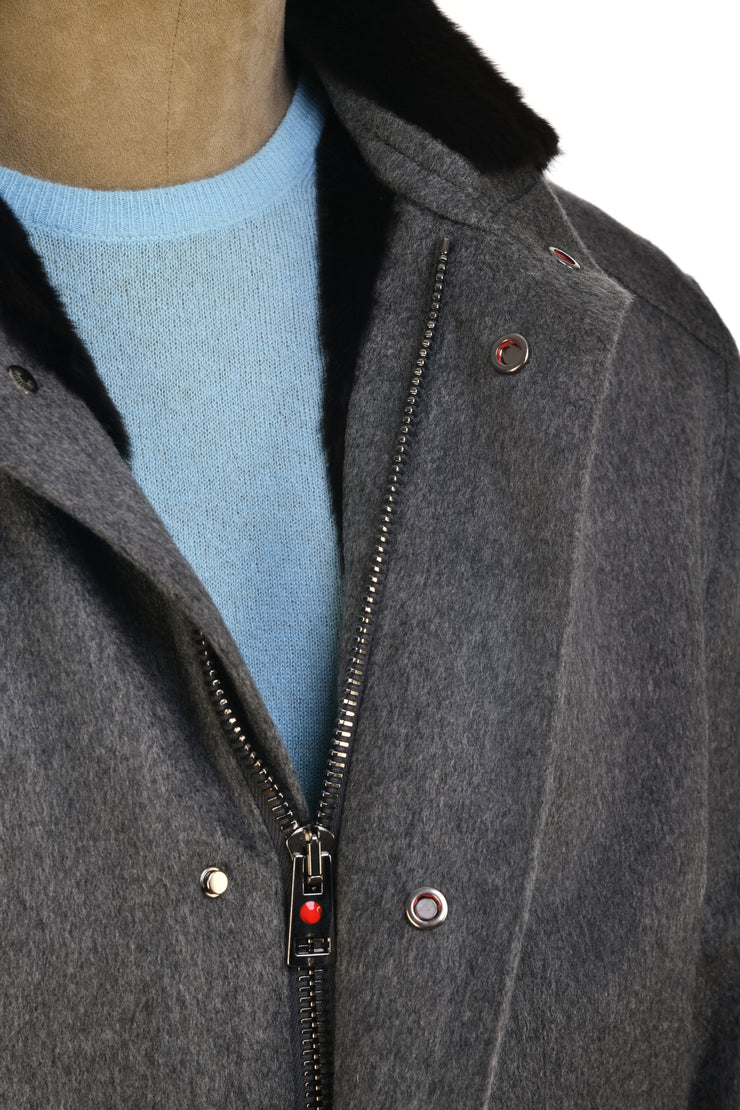 Kired Salta Cashmere/ Beaver Fur Overcoat