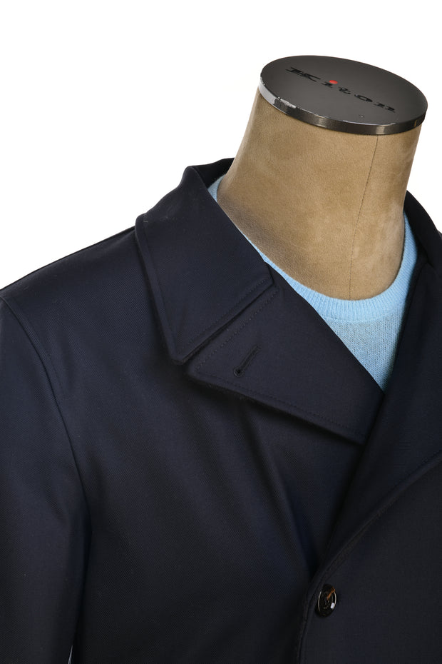 Kired Gyala Acrylic-Wool Double-Breasted Reversible Overcoat