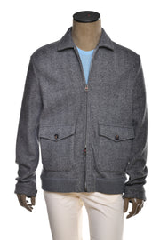 Kired Furb Herringbone Virgin Wool-Cashmere Overcoat