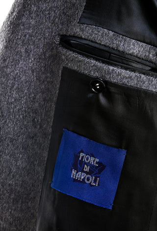 Fiore di Napoli Colombo Marled Cashmere Overcoat