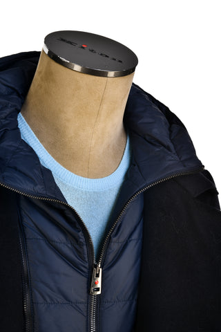 Kired Double-Breasted Overcoat w/ Detachable Lining