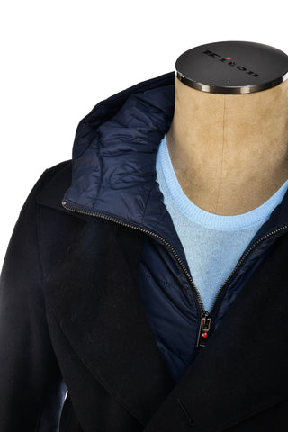 Kired Double-Breasted Overcoat w/ Detachable Lining