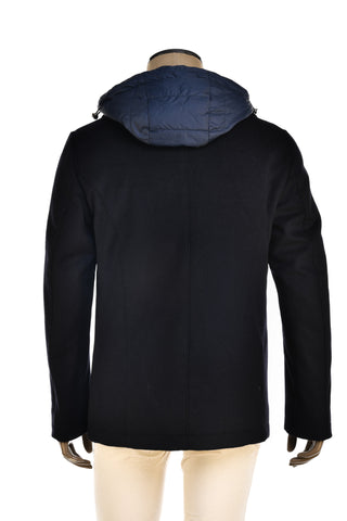 Kired Double-Breasted Overcoat w/ Detachable Lining