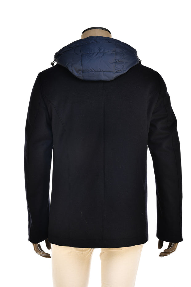 Kired Double-Breasted Overcoat w/ Detachable Lining