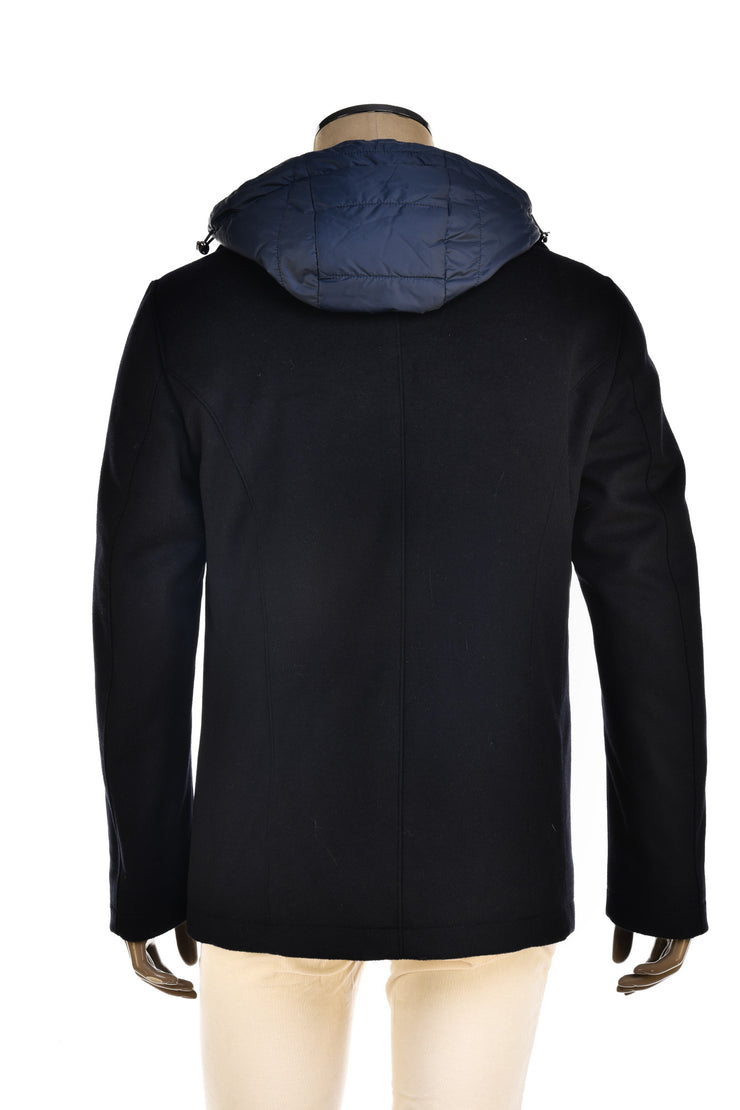 Kired Double-Breasted Overcoat w/ Detachable Lining