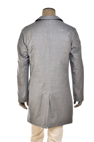 Kired Kata Pinstriped Virgin Wool Overcoat