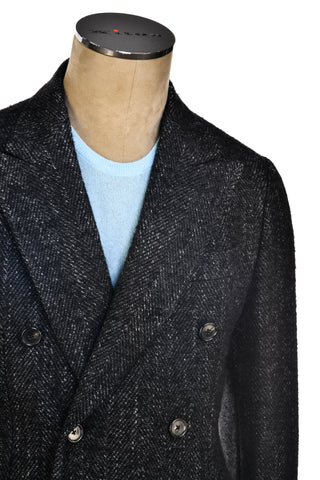 Caruso Marled Double-Breasted Overcoat