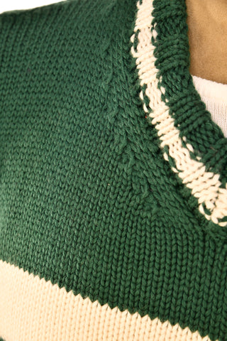 Fedeli Virgin Wool V-Neck Knit Sweater