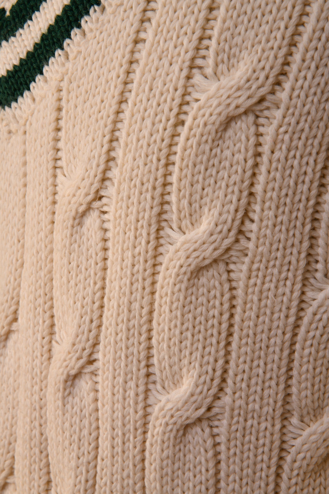 Fedeli Merino Wool V-Neck Varsity Long Sleeve Sweater