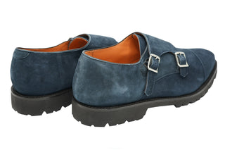 Andrea Ventura Monte Carlo Monk Strap Suede Shoes