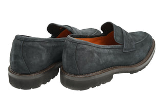 Andrea Ventura Norvegese Mocassino Adler Solid Suede Penny Loafers