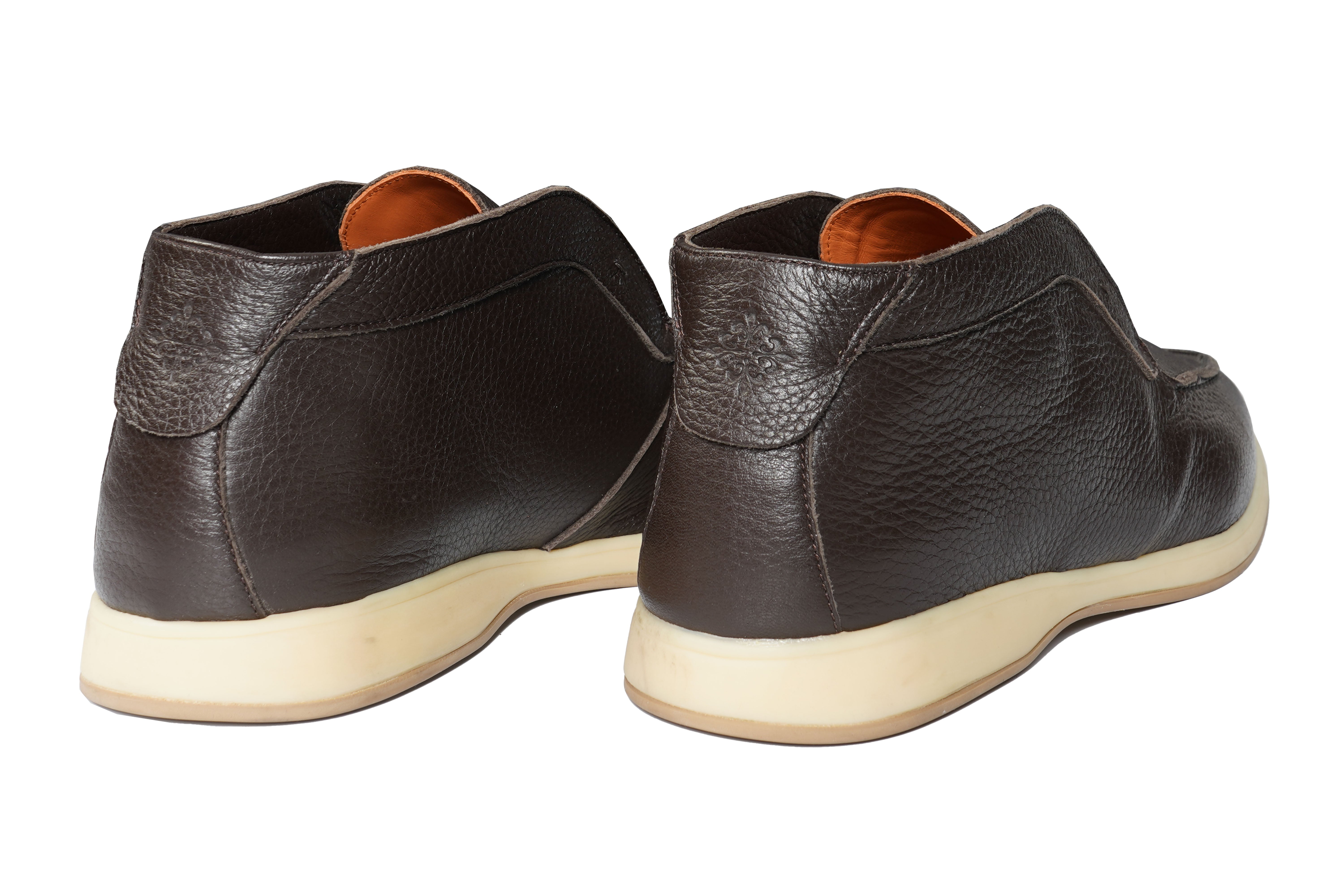 Andrea Ventura Leather High Penny Loafers – Riflessi
