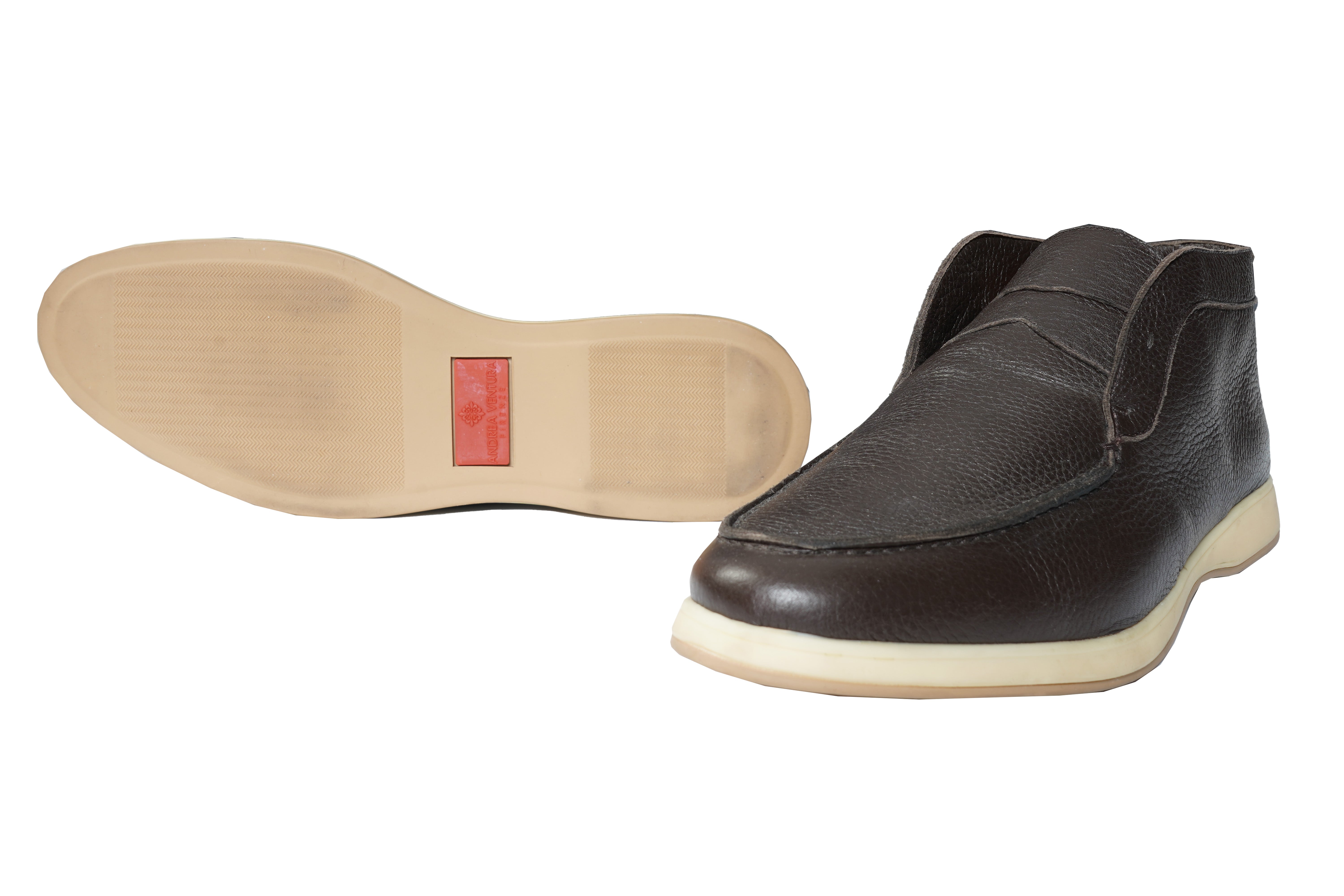 Andrea Ventura Leather High Penny Loafers – Riflessi