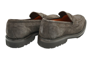 Andrea Ventura Norvegese Mocassino Adler Solid Suede Penny Loafers