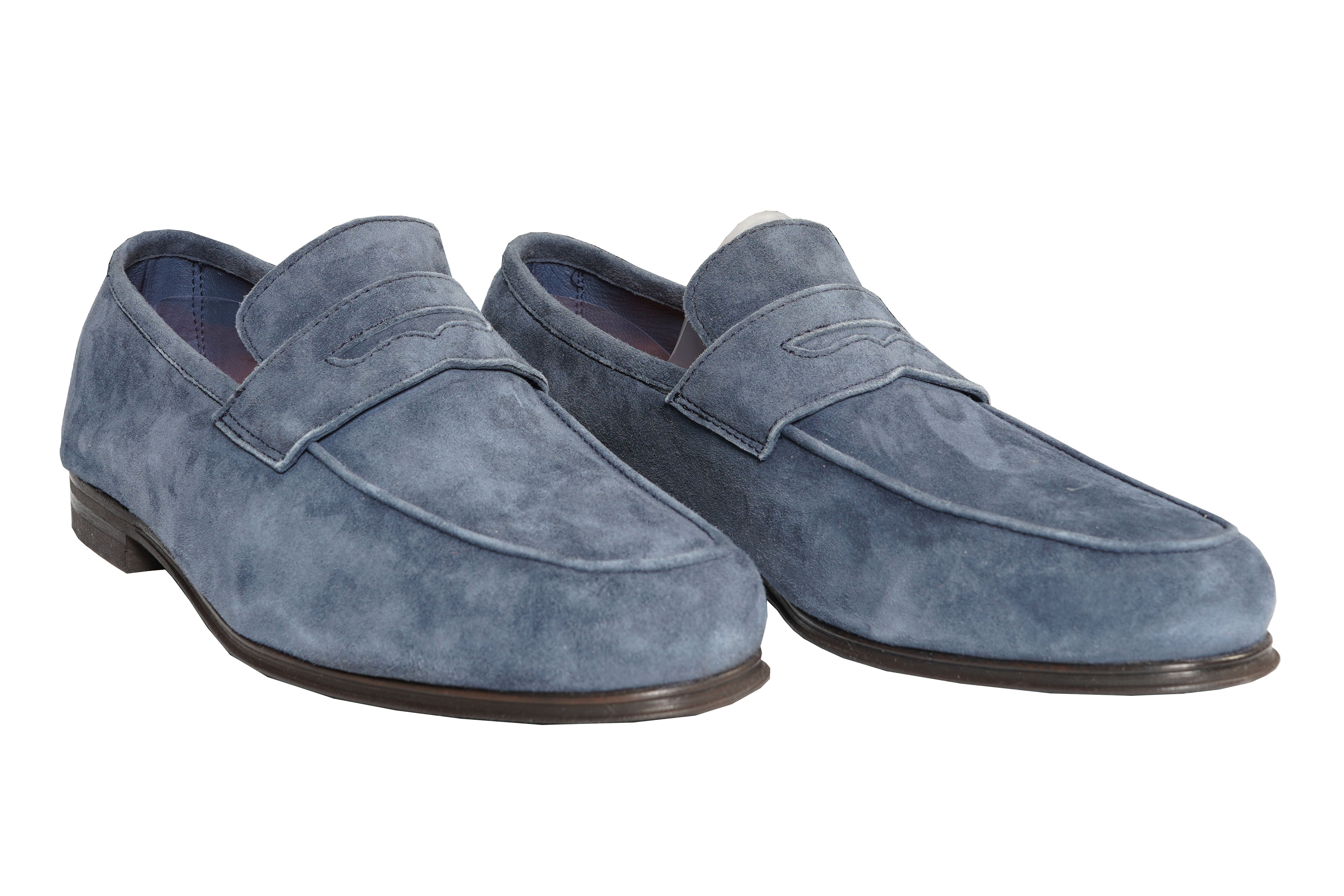Andrea Ventura Suede Short Penny Loafers – Riflessi