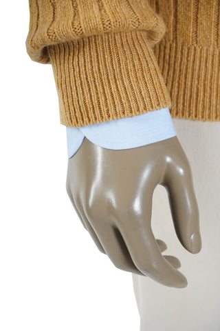 Brioni Ribbed Knit Cashmere Crew-Neck Sweater