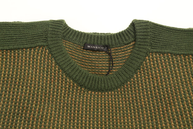 Manrico Cashmere Dark-Green Sweater
