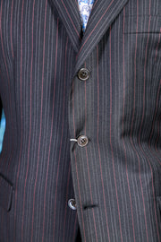Brioni Grey Striped Suit