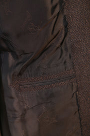 Brioni Dark-Brown Solid Wool-Cashmere Sport Jacket