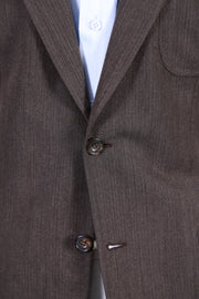 Kiton Grey Solid Wool Sport Jacket