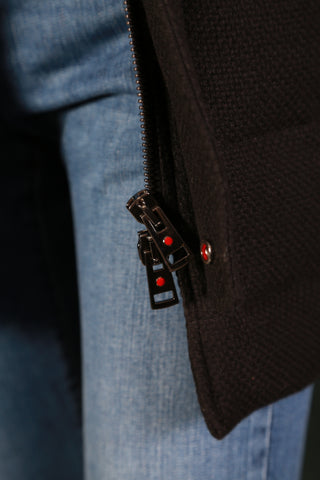 Kiton By Kiton Black Solid Puffer Jacket