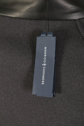 Manrico Black Solid Cashmere Jacket