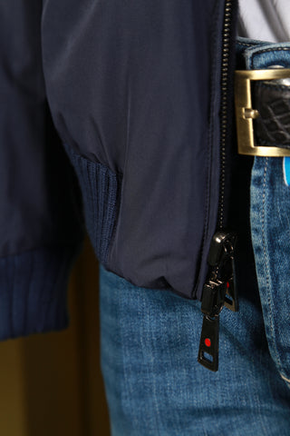 Kired by Kiton Navy-Blue Reversible Jacket