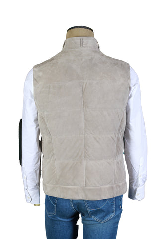 Brunello Cucinelli Grey Suede Vest