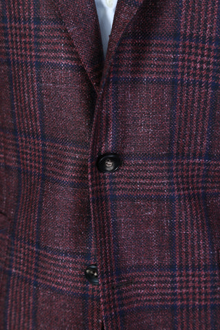 Sartorio by Kiton Brown Plaid Jacket