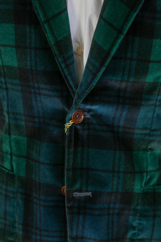 Sartorio by Kiton Green Plaid Jacket