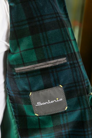 Sartorio Green Plaid Sport Jacket
