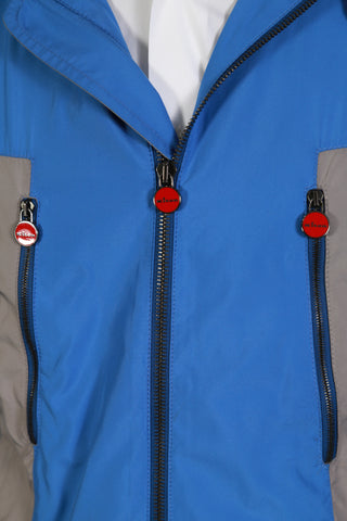 Kiton Blue/ Grey Zip-Up Jacket