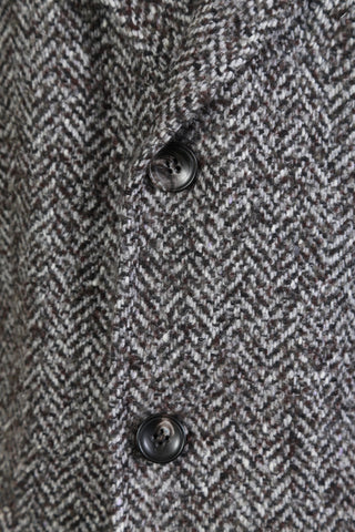 Kiton Grey Birdseye Overcoat