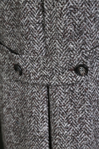 Kiton Grey Birdseye Overcoat